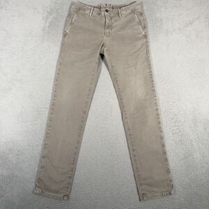 Incotex Pants Mens 32x32 (Fits 31) Green Brown Slacks Chino Slim Fit Casual